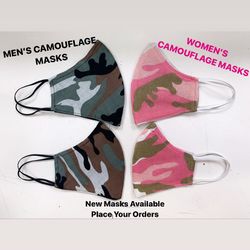 Men and Women’s Camouflage Masks
