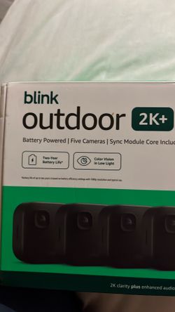 Blink outdoor camera 2K5 pack unopened box