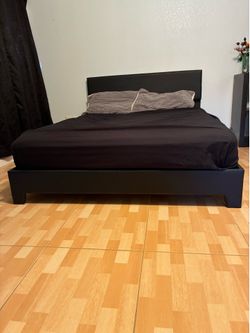 full size leatherette bed