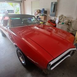 67 Pontiac Firebird Convertible,Red