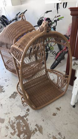 Wicker Rattan Hanging Egg Chair