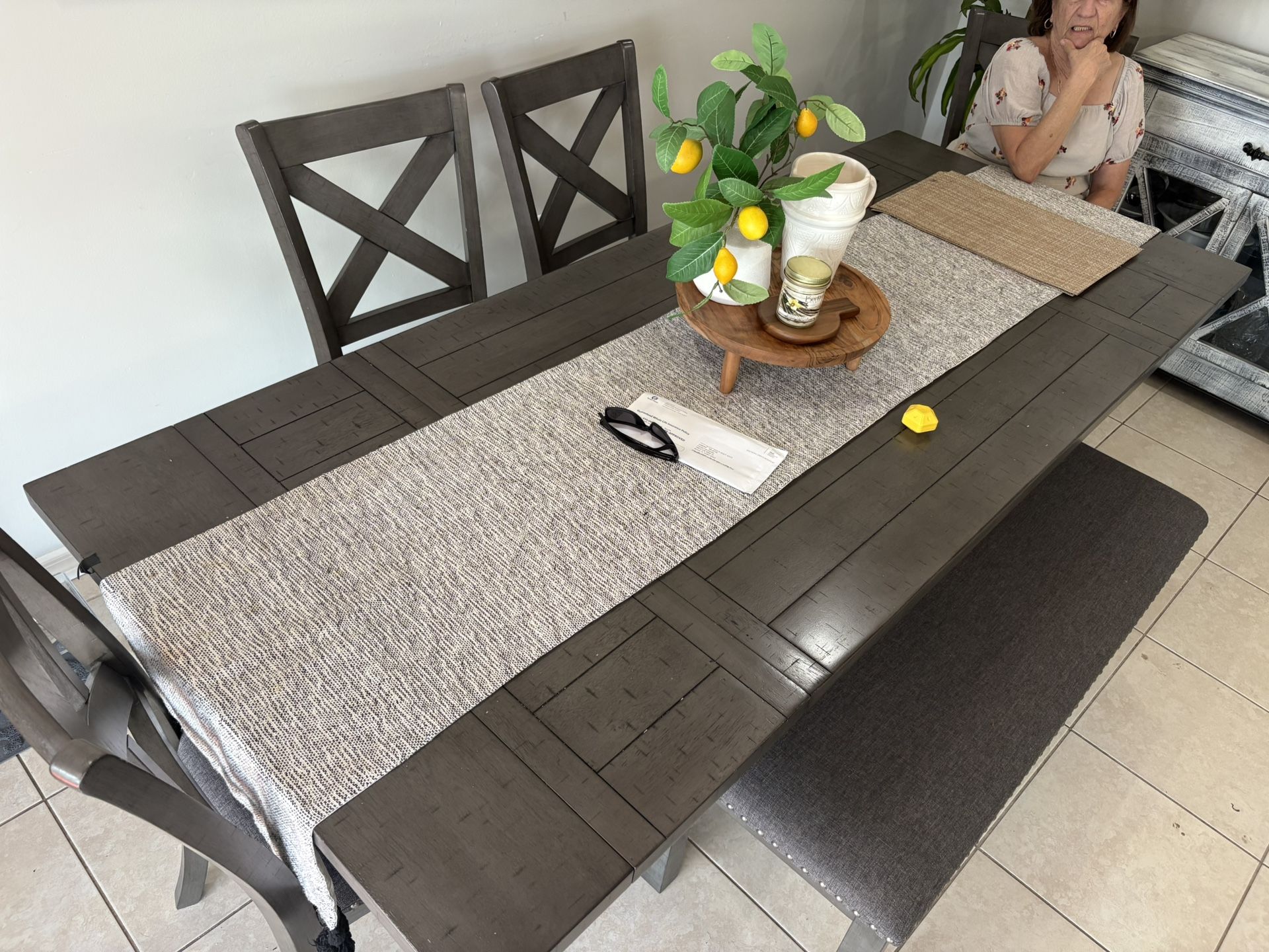 table and chairs
