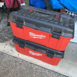 (2) Milwaukee Tool Boxes