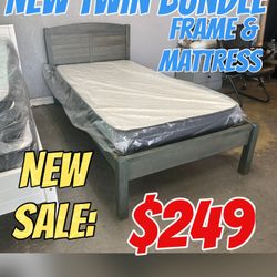 NEW TWIN BUNDLE (FRAME & MATTRESS)