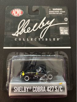 Shelby Collectibles 1/64 SHELBY COBRA 427 S/C Die Cast Model -BLACK-