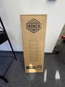IRONCK 5-Shelf Bookcase, New in Box, Assembly Required