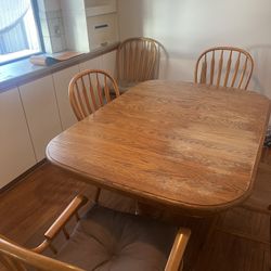 Wood Table And Chairs