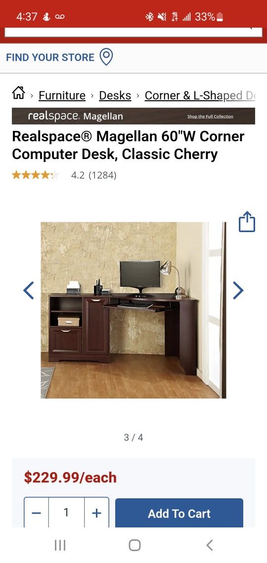 Magellan Corner Desk
