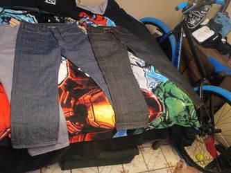 Three pair 501's used 1 time each, still have original starch, 20 bucks each