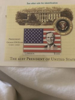 Liberia 41st President Stamp