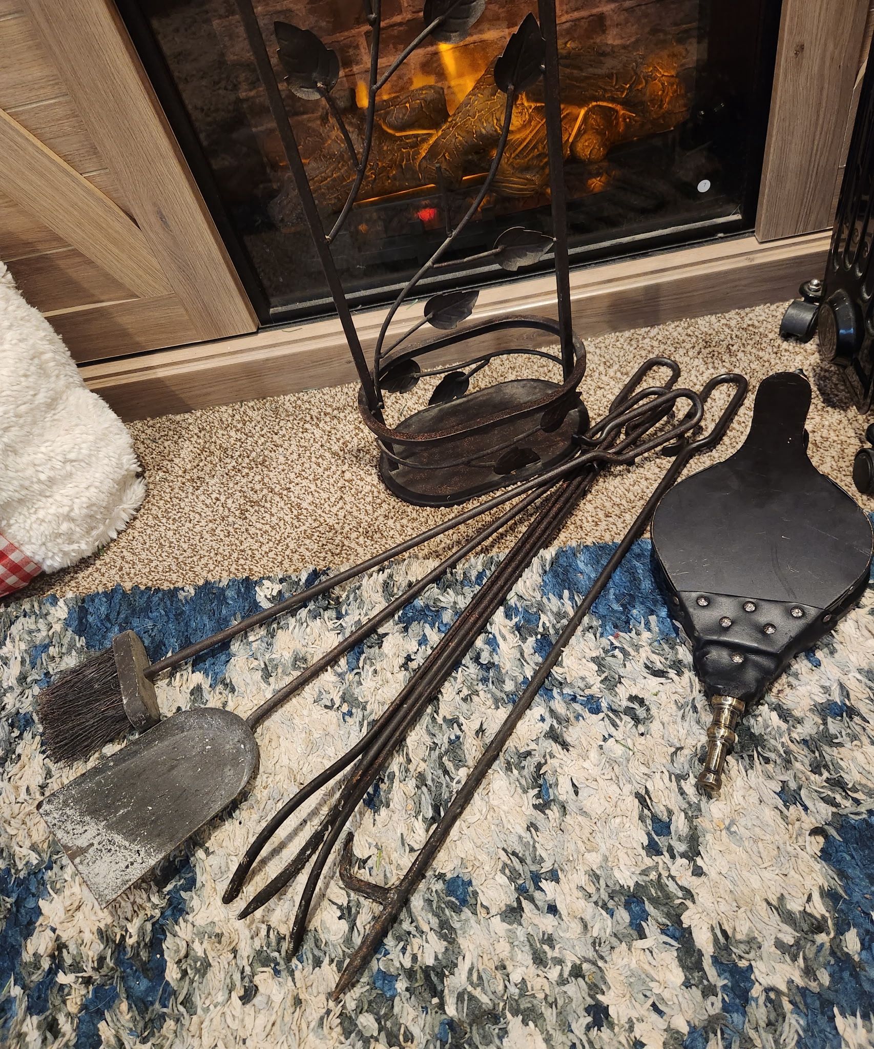 Fireplace 6 piece tool set