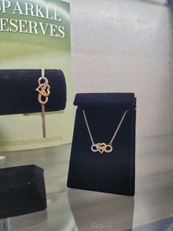 Matching necklace and bracelet