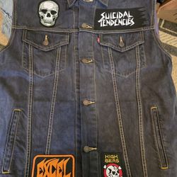 Punk Rock Metal Levi's Vest - 2xl - Suicidal Tendencies 