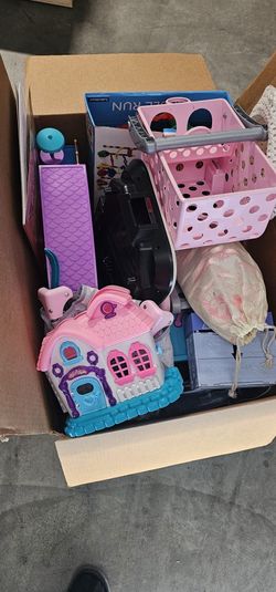 Lot Of Kid Girl Toys Dollhouse Marble Maze And More