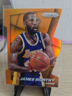 Lakers  James  Worthy  Die-Cut  Refractor  Card