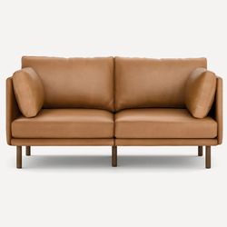 Open Box Burrow Field Leather 2-Piece Sofa