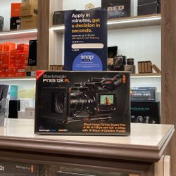 Blackmagic Pyxis 12K Cinema Camera PL Mount (Located In Downey, CA)