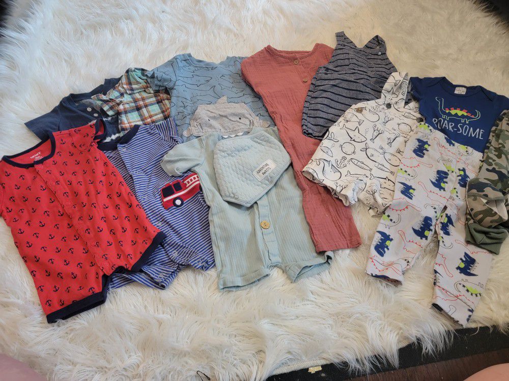 6-9mo Spring/Summer Rompers 