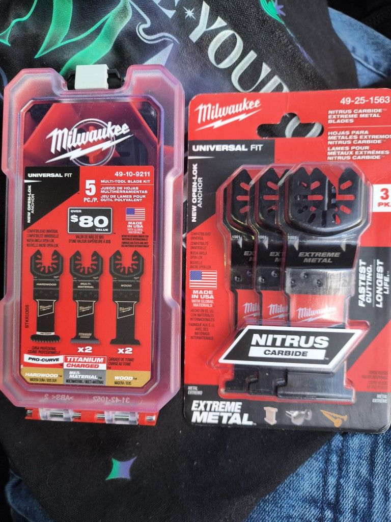NEW MILWAUKEE MULTI-TOOL BLADE KITS