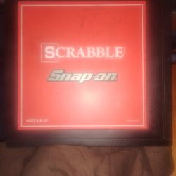 Snap on Tools Limited edition wooden scrabble board game Hasbro Licensed BRAND