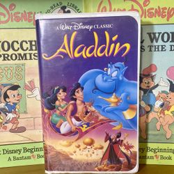 Disney's Aladdin Black Diamond Edition Vintage VHS Tape.