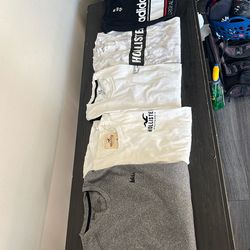 Men’s Long Sleeve & T-Shirt Bundle – Hollister, REI, Adidas (Size S/M)