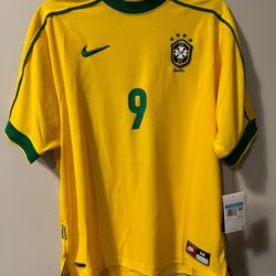 Nike Brazil 1998 Reissue Ronaldo Soccer Jersey
