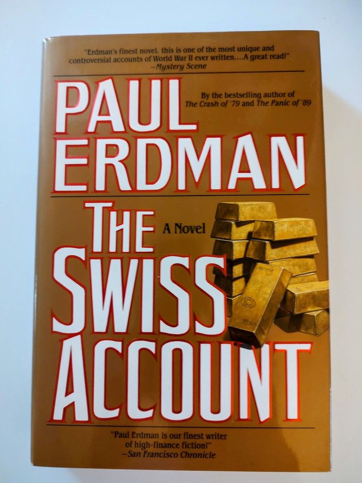 Autographed First Edition: "The Swiss Account" by Paul Erdman