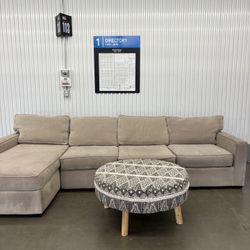 Macy’s Beige Sectional Sofa