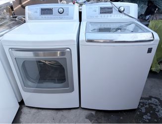 LG. WASHER AND GAS DRYER