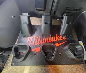 Milwaukee battery and tool holder