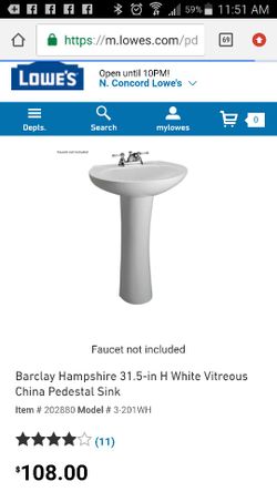Brand new pedi stool sink