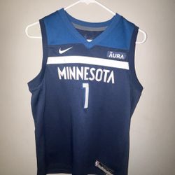 minnesota nba timberwolfs anthony edward’s number 1 jersey