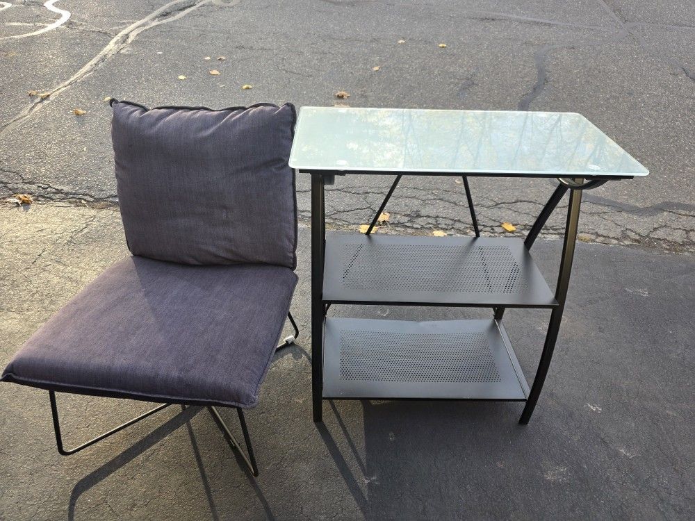 Side Table And Chair $ 10 For Each One!