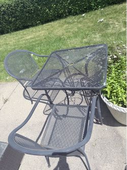 Table and 2 chairs