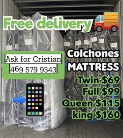 New Mattresses Twin mattress Full mattress Queen mattress King mattress Colchones nuevos Beds