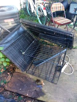 Have ,5 dog cages small to large