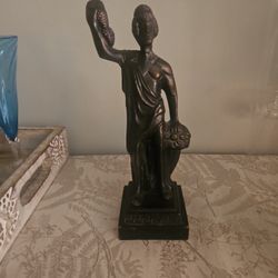 VTG  19 Century Bronz Dionysus Statue 9"