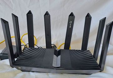 TP-Link - Archer AXE7800 Tri-Band Wi-Fi 6E Router - Black