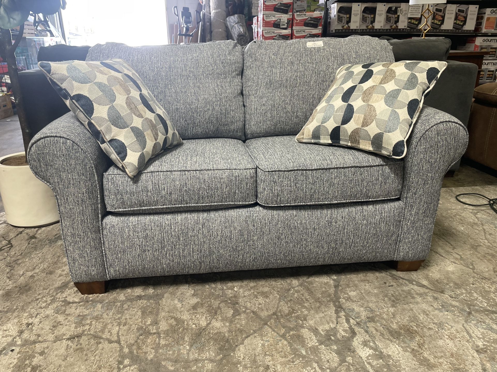 FLEXSTEEL SMALL FABRIC LOVESEAT SOFA 