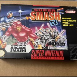 Super Smash T.V. SNES Super Nintendo Complete