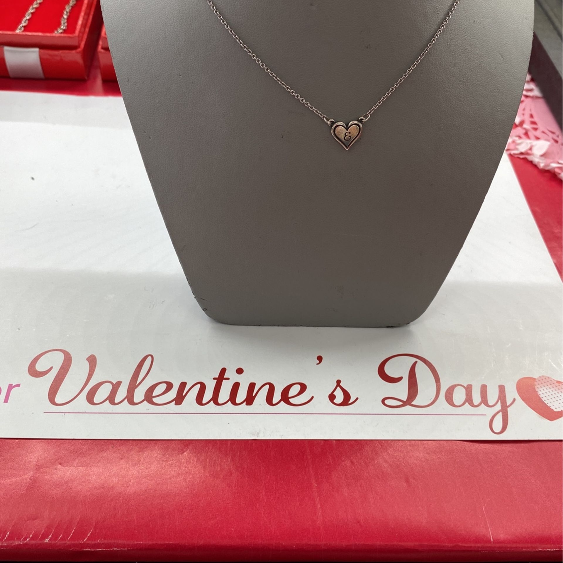 James Avery Heart Initial Necklace