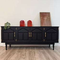 Gorgeous Restored Credenza / Entryway  79”L x 18.5”W x 33”H