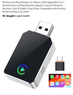 Wireless Apple CarPlay And Android Auto Adtpater