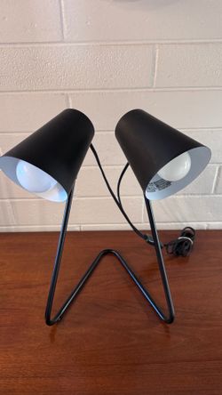 Post modern black table lamp