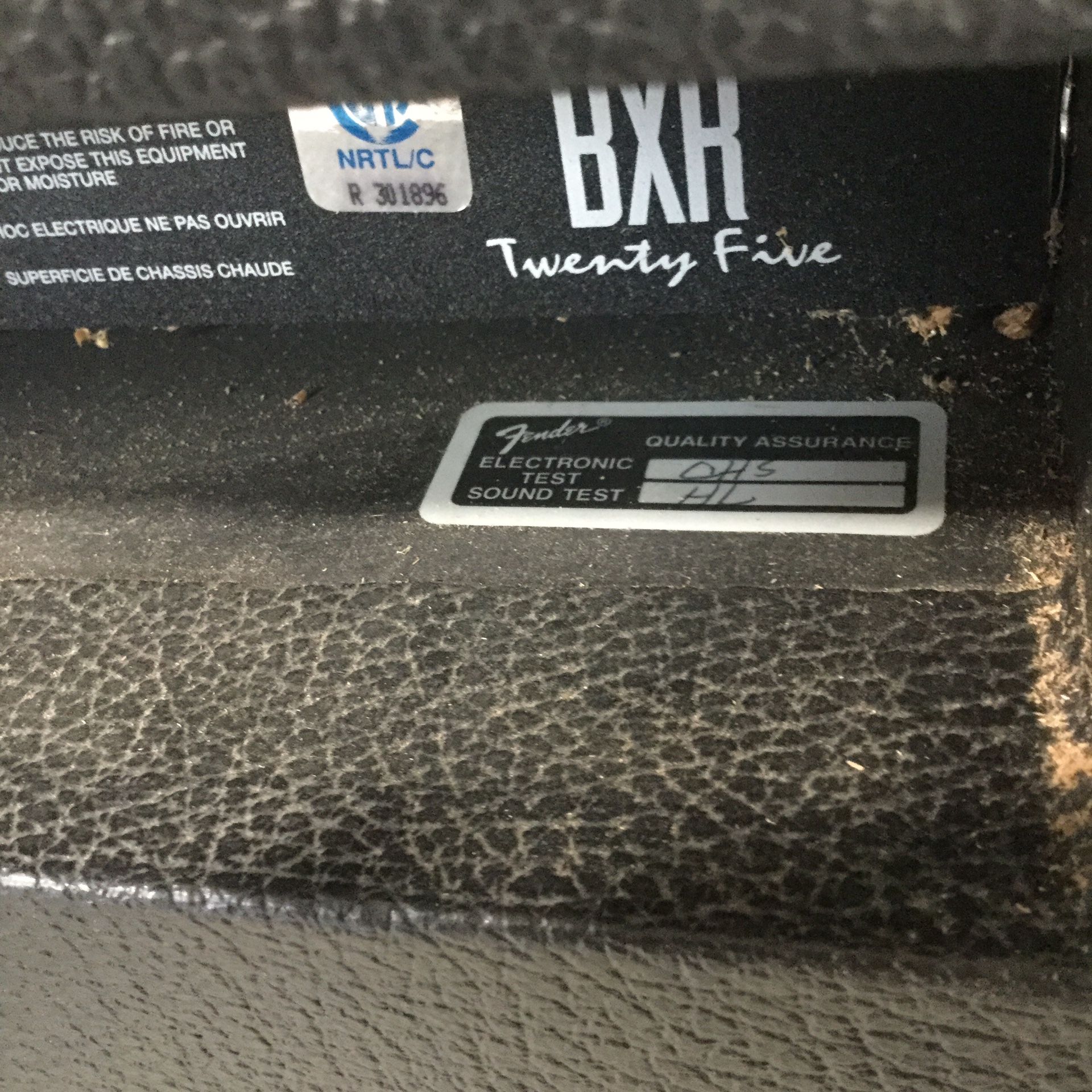 Fender BXR25 Bass Guitar Combo Amp Amplifier Electric for Sale in