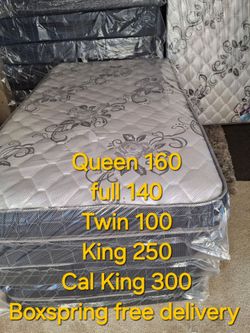 Mattress Pillow Top New