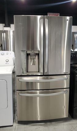 LG 4 Door Stainless Steel Fridge
