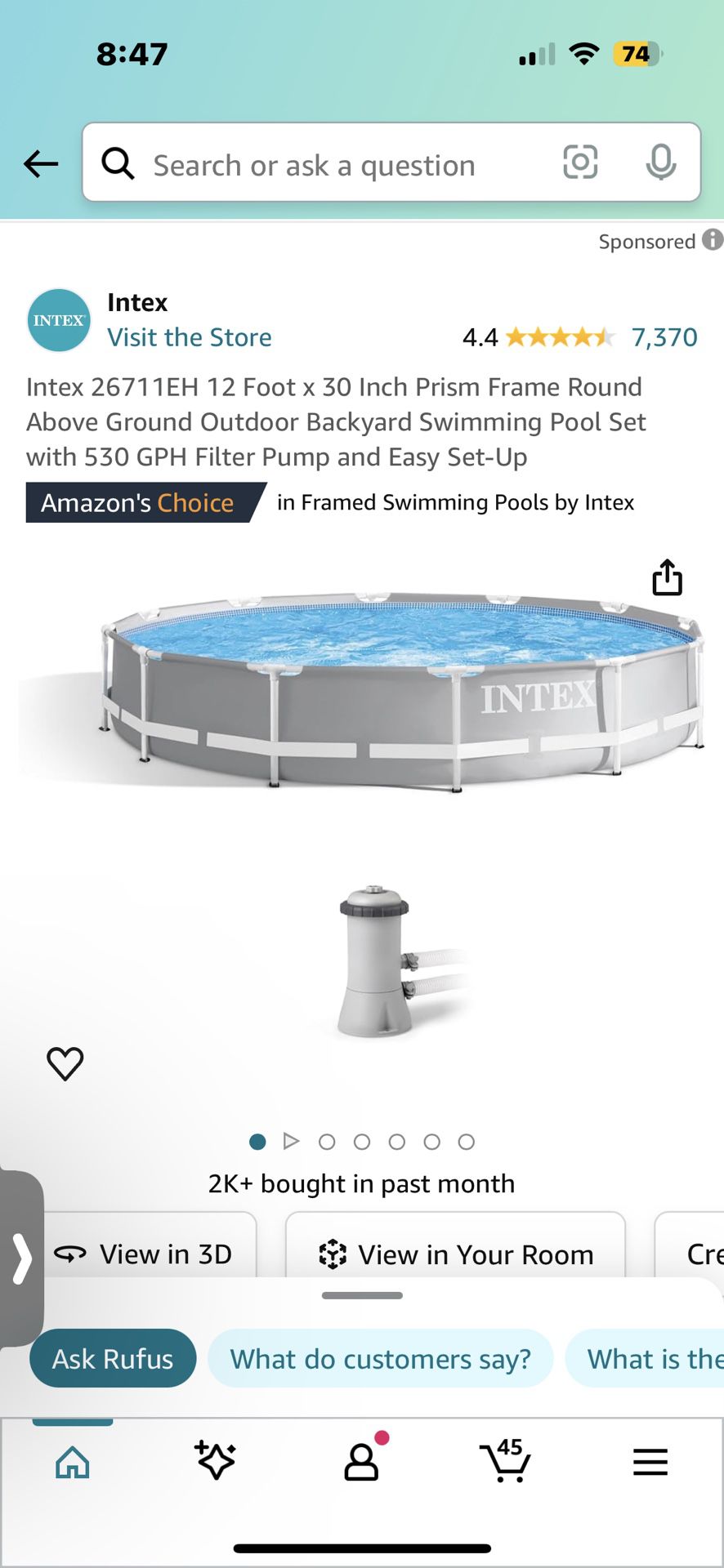 FREE INTEX ABOVE GROUND POOL - LOCATED AT GENESEE AVE & MARLESTA DR.