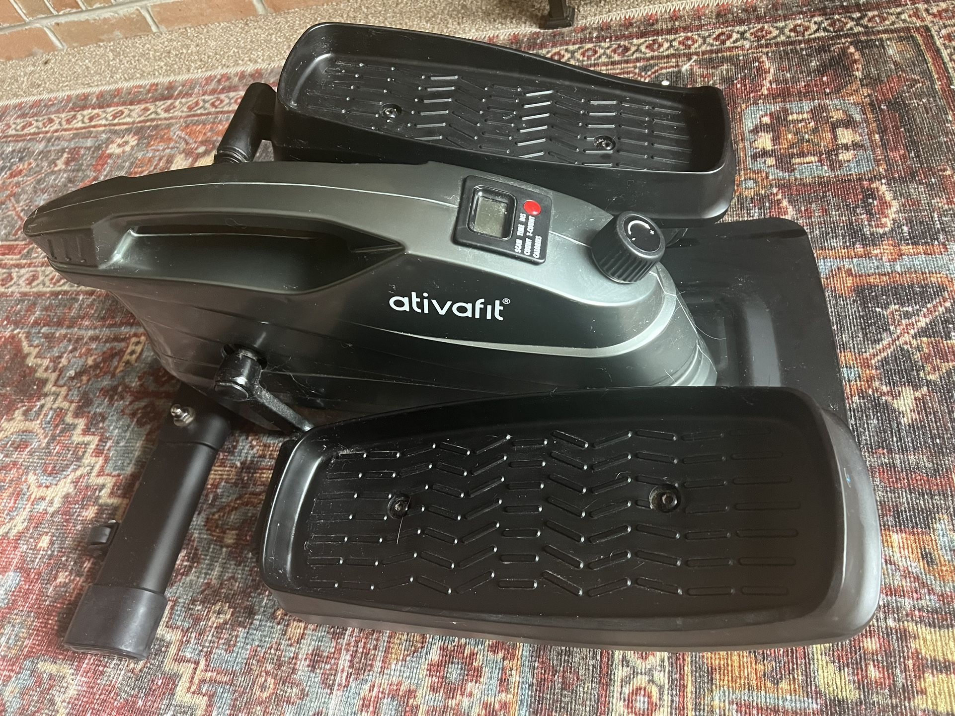 Ativafit Under Desk Mini Elliptical Bike Pedal Exerciser with Display Monitor